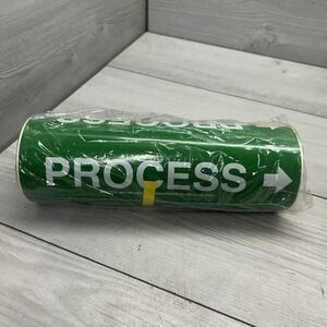 Brady "Process  " Green Vinyl Stickers Pipe Marker. New Roll Seton Wrap Around